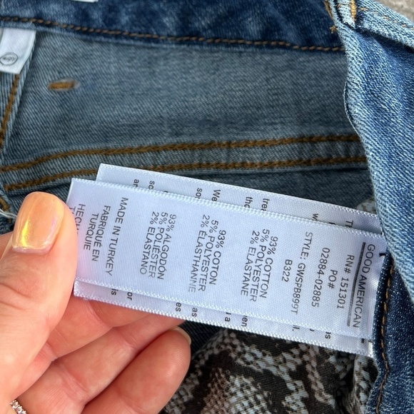 GOOD AMERICAN Good Waist High Rise Jeans Size 4/27 - Picture 7 of 11